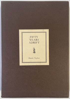 Lot 190B - DEREK TAYLOR / GEORGE HARRISON SIGNED - FIFTY YEARS ADRIFT GENESIS PUBLICATIONS.