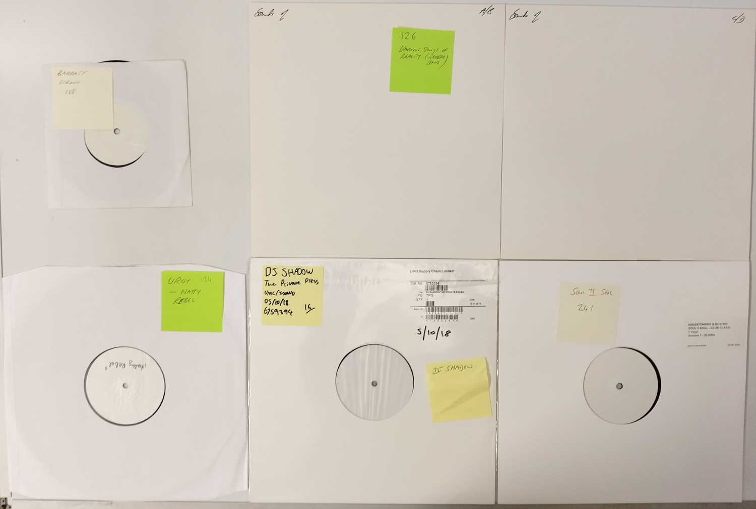 Lot 3 - REGGAE / HIP-HOP LP AND 7" WHITE LABEL TEST PRESSING PACK
