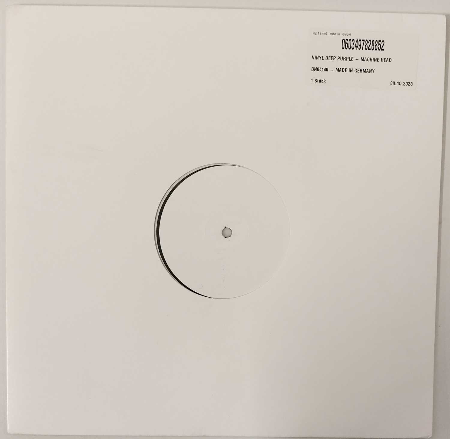 Lot 14 - DEEP PURPLE - MACHINE HEAD WHITE LABEL TEST PRESSING