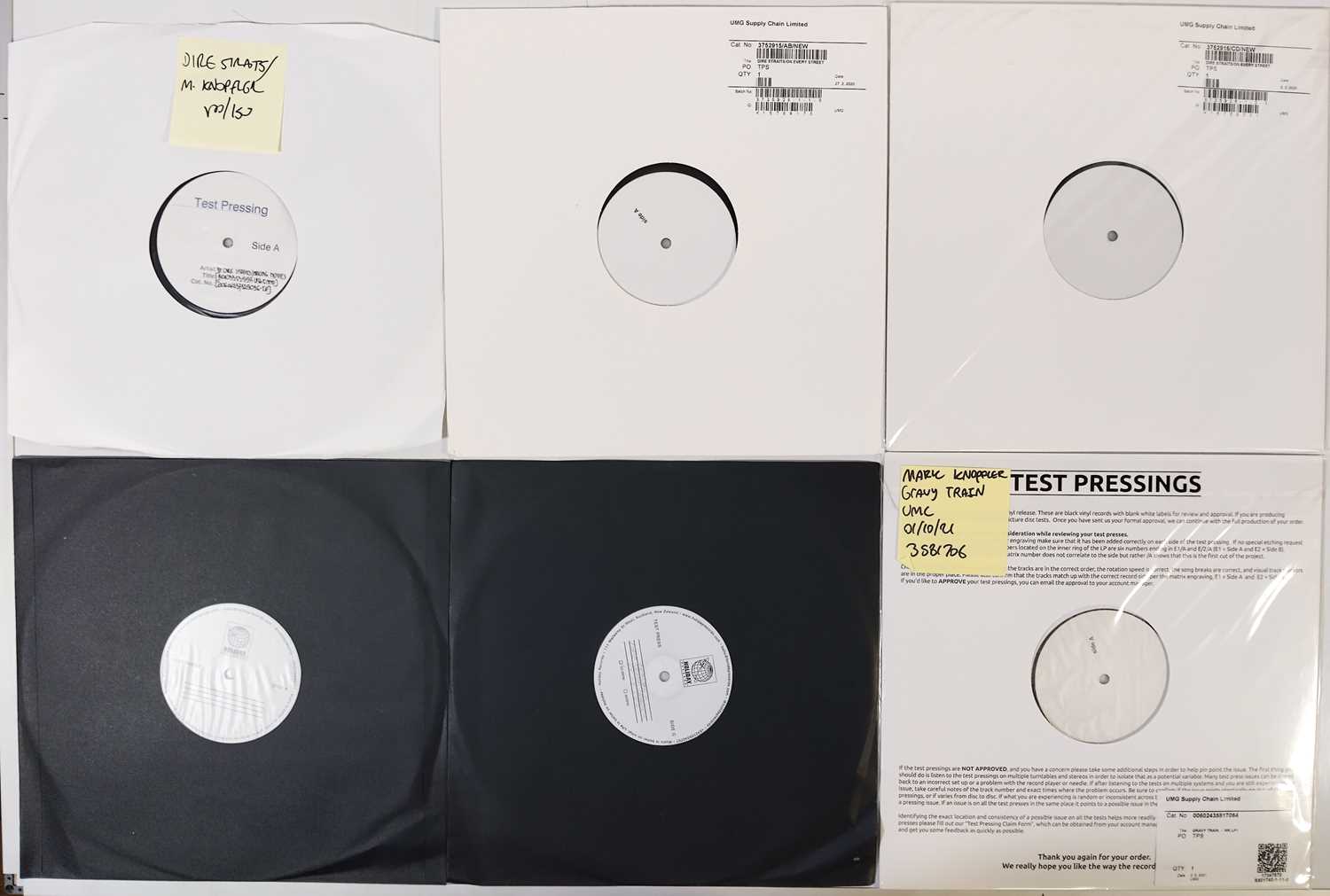 Lot 23 - MARK KNOPFLER AND DIRE STRAITS WHITE LABEL TEST PRESSING LP COLLECTION