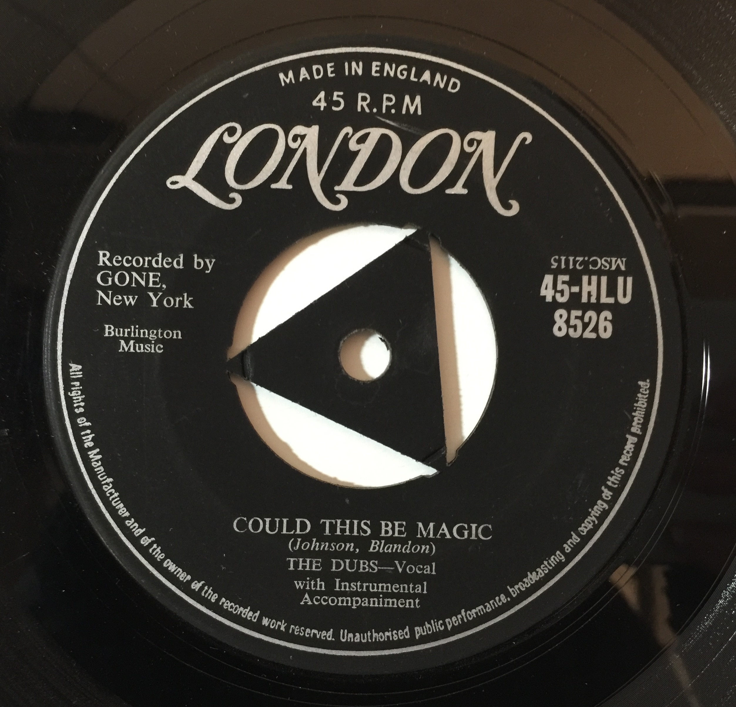 Lot 113 - THE DUBS - COULD THIS BE MAGIC C/W SUCH