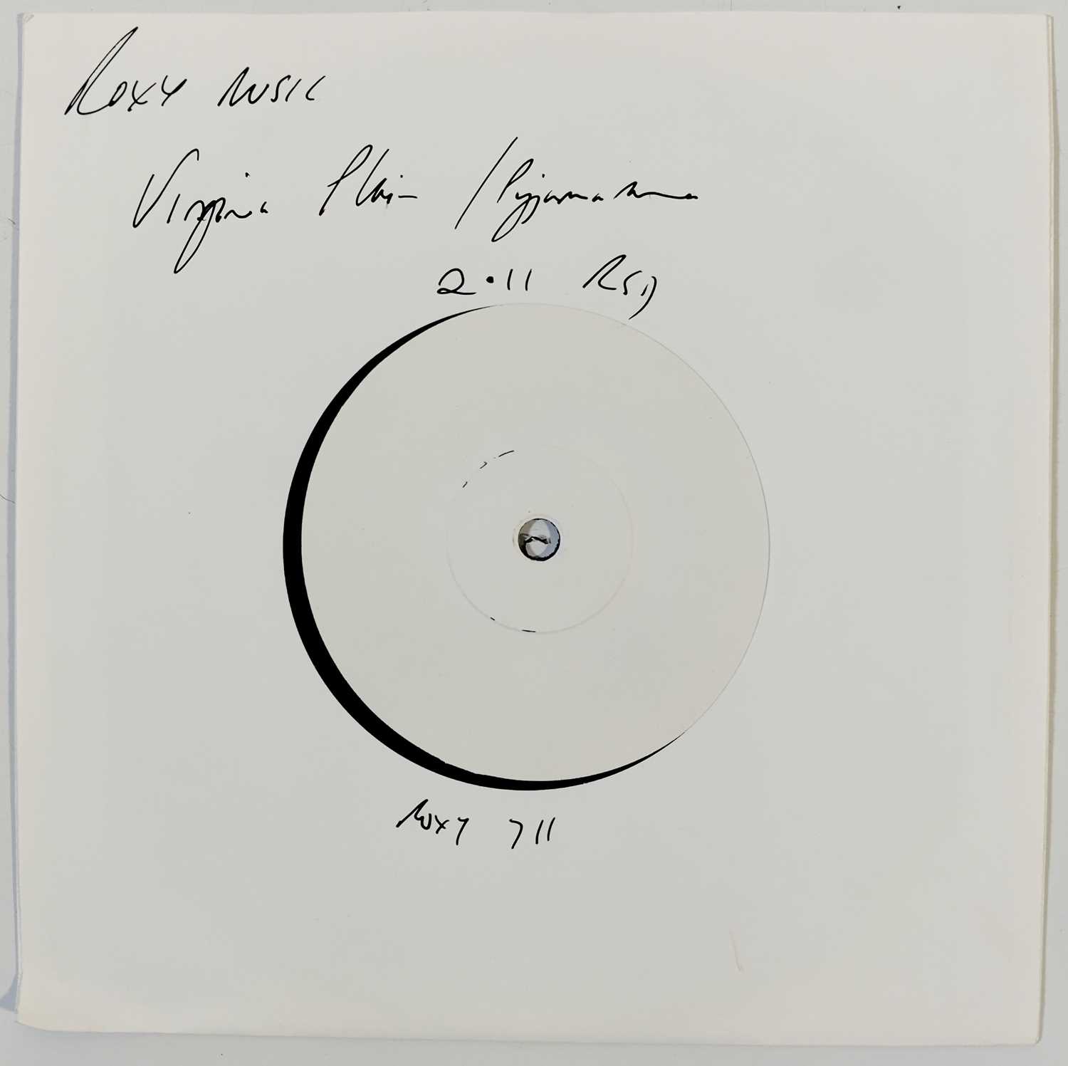 Lot 35 - ROXY MUSIC - VIRGINIA PLAIN RSD WHITE LABEL TEST PRESSING 7"