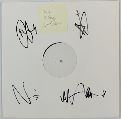 Lot 40 - TRAVIS - 10 SONGS SIGNED WHITE LABEL TEST PRESSING LP