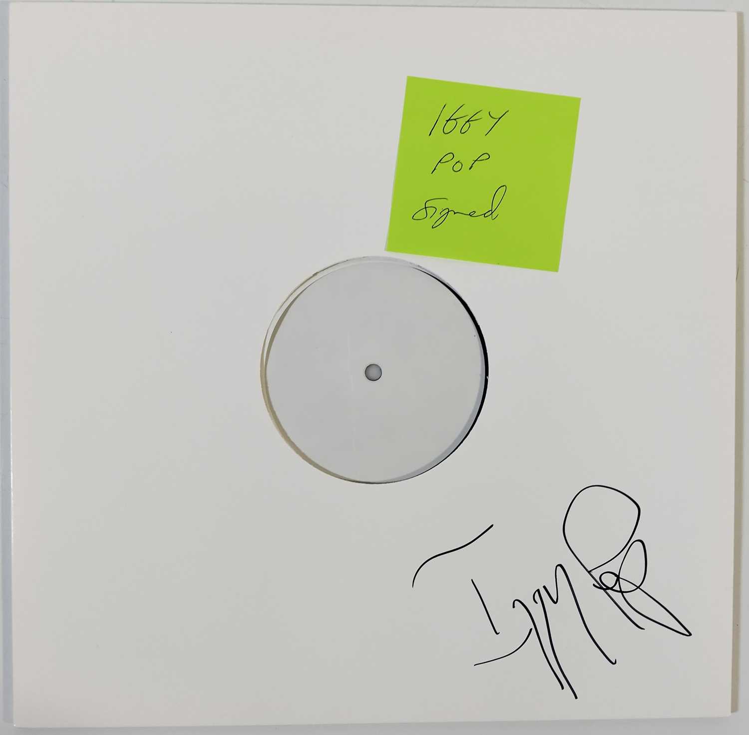 Lot 42 - IGGY POP - FREE SIGNED WHITE LABEL TEST PRESSING LP