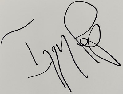 Lot 42 - IGGY POP - FREE SIGNED WHITE LABEL TEST PRESSING LP