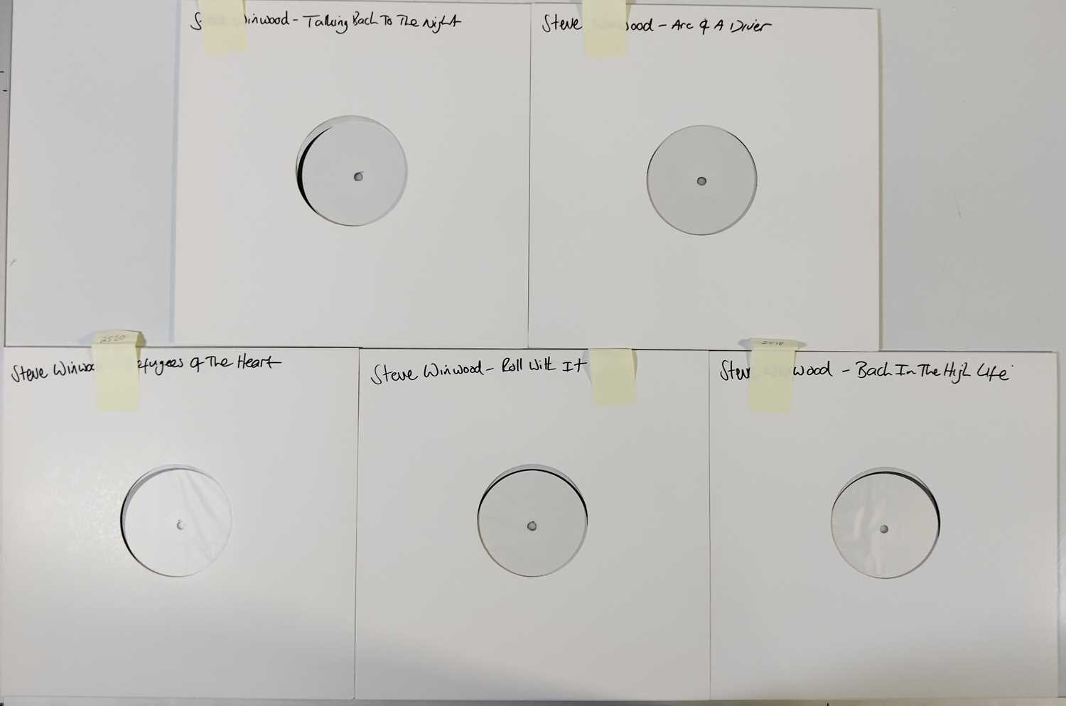 Lot 43 - STEVE WINWOOD WHITE LABEL TEST PRESSING LP PACK