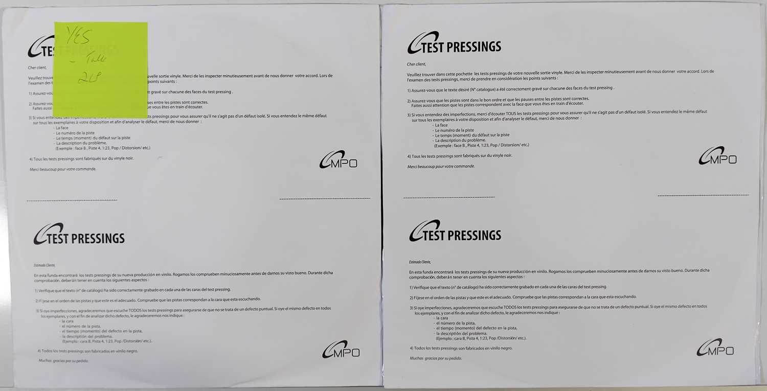 Lot 45 - YES - TALK 2XLP WHITE LABEL TEST PRESSING