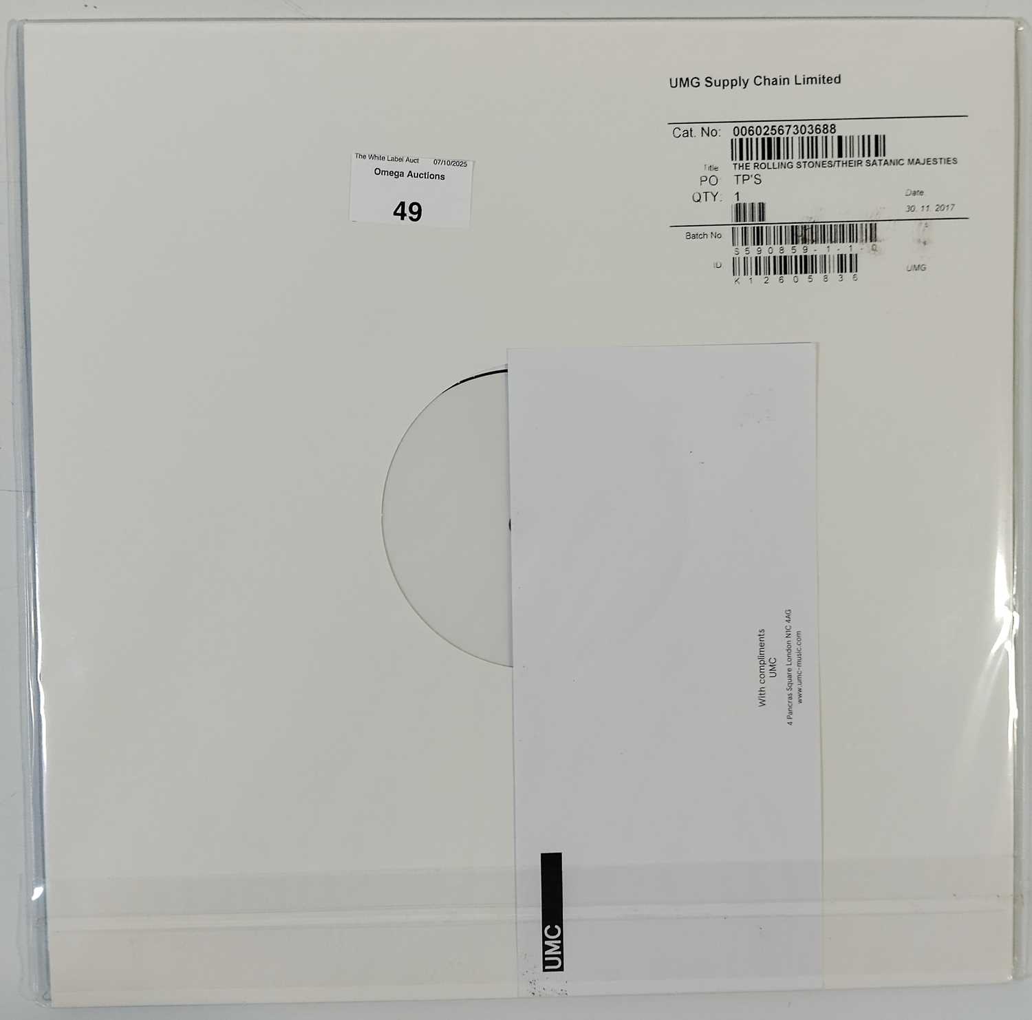 Lot 49 - THE ROLLING STONES - THEIR SATANIC MAJESTIES REQUEST WHITE LABEL TEST PRESSING LP