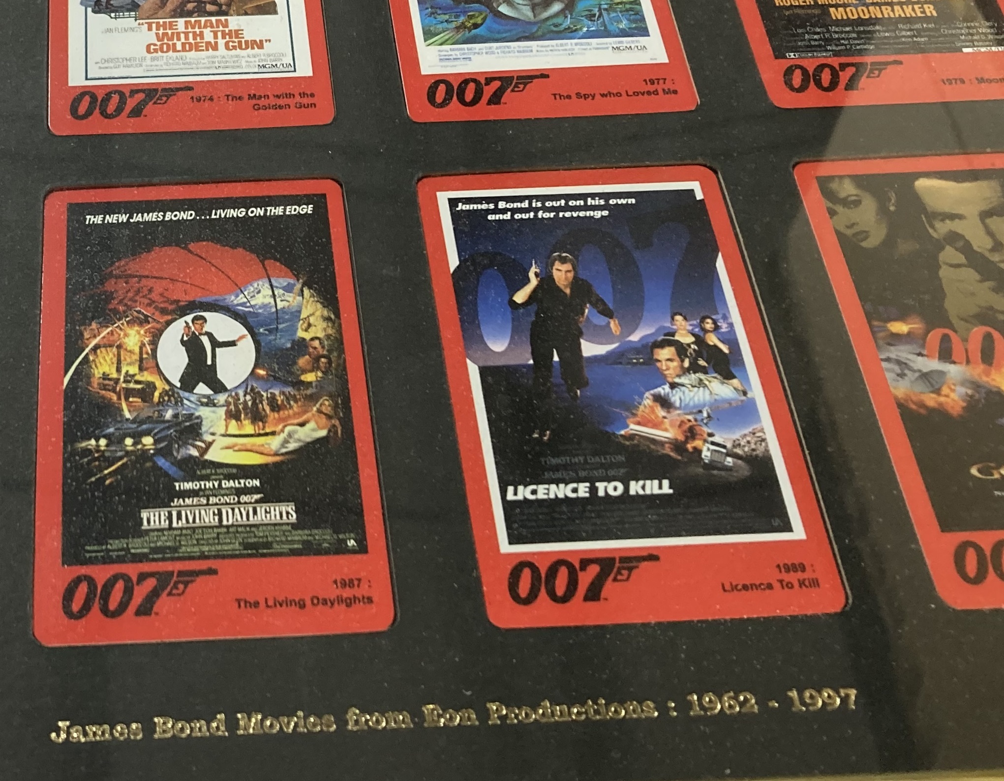 Lot 53 JAMES BOND CARD SET.