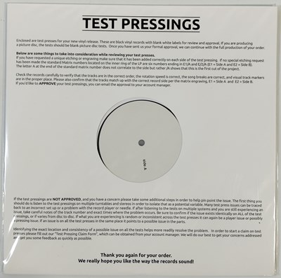 Lot 54 - THE STONE ROSES - THE STONE ROSES WHITE LABEL TEST PRESSING LP