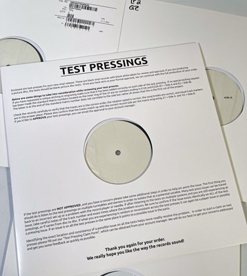 Lot 55 - NICK DRAKE - THE MAKING OF FIVE LEAVES LEFT WHITE LABEL TEST PRESSING LP BOX SET INC GABRIELLE DRAKE HANDWRITTEN LETTER.