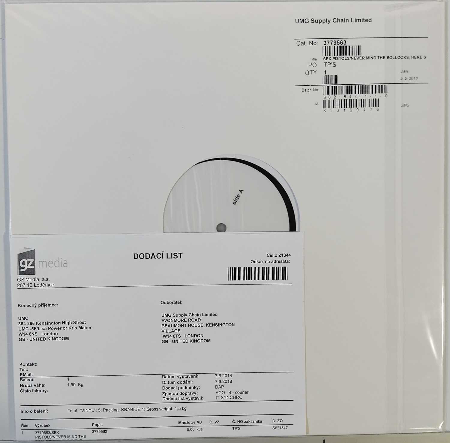 Lot 56 - SEX PISTOLS - NEVER MIND THE BOLLOCKS, HERE'S THE... WHITE LABEL TEST PRESSING LP
