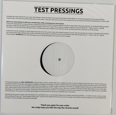 Lot 56 - SEX PISTOLS - NEVER MIND THE BOLLOCKS, HERE'S THE... WHITE LABEL TEST PRESSING LP