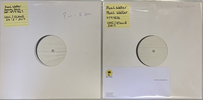 Lot 10 - PAUL WELLER - 2017 WHITE LABEL TEST PRESSING LPs (UMC/ISLAND)