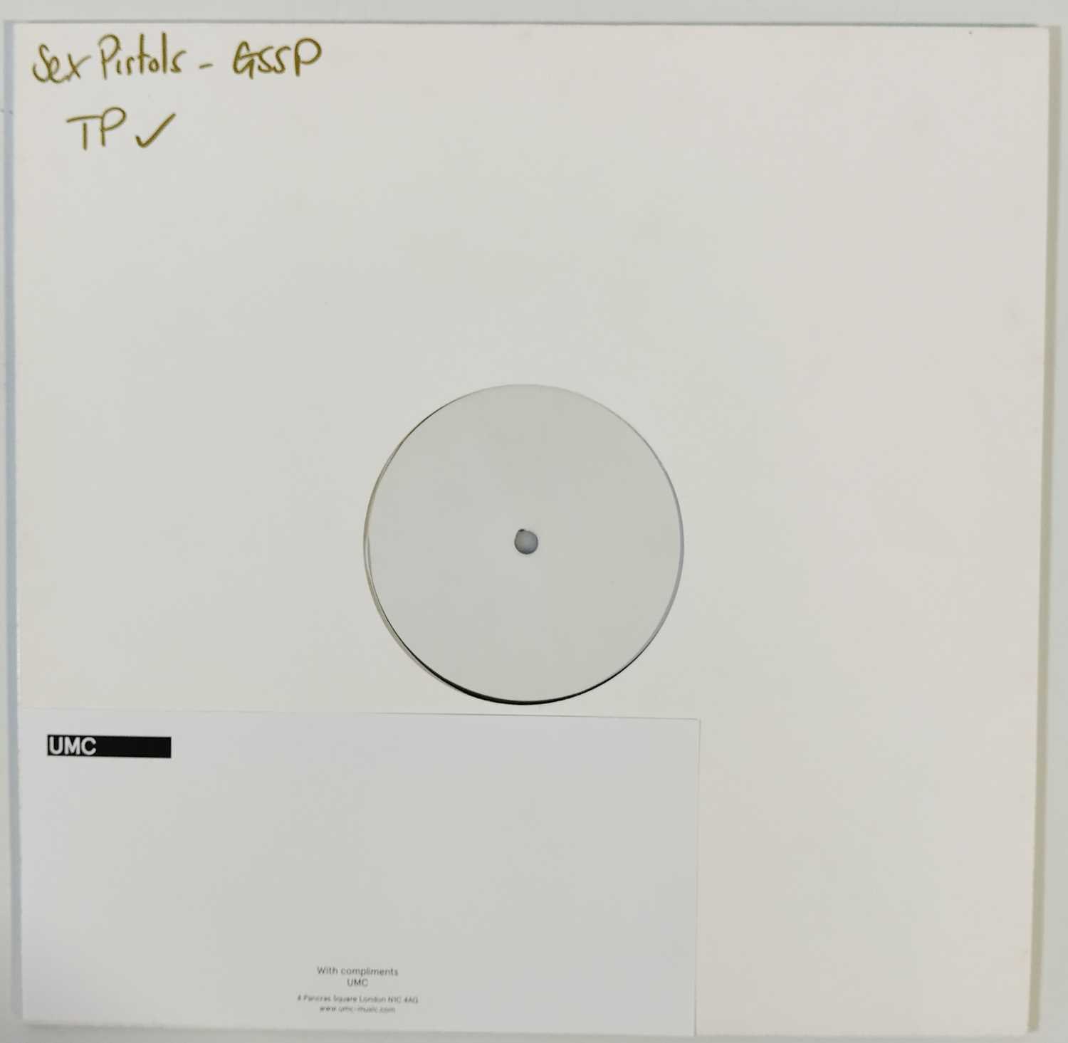 Lot 57 - THE SEX PISTOLS - GOD SAVE THE SEX PISTOLS WHITE LABEL TEST PRESSING LP