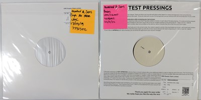 Lot 82 - MUMFORD AND SONS WHITE LABEL TEST PRESSING LP PACK