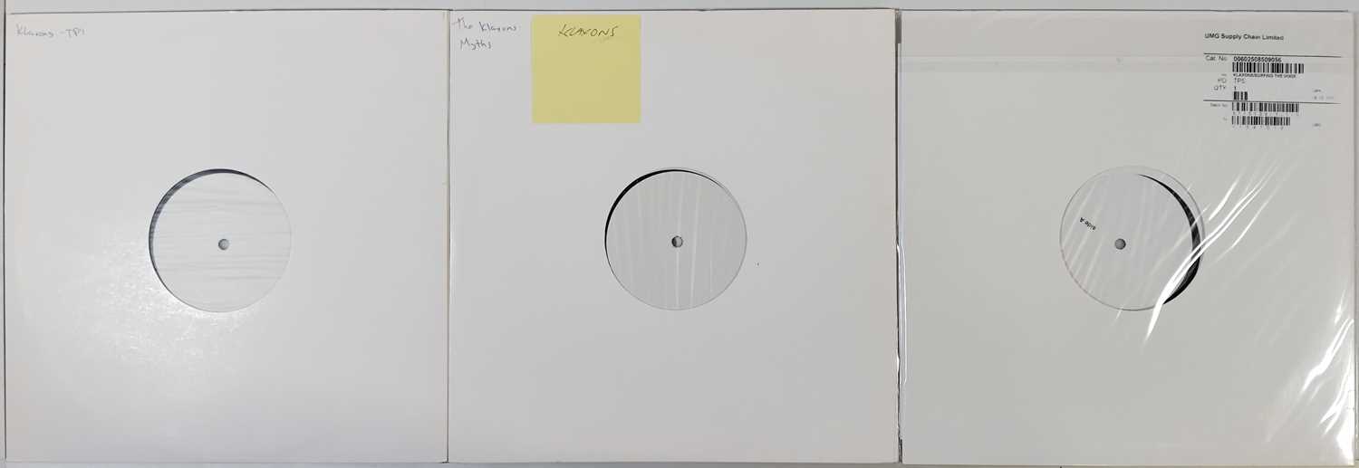 Lot 83 - KLAXONS WHITE LABEL TEST PRESSING LP PACK