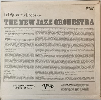 Lot 9 - THE NEW JAZZ ORCHESTRA - LE DEJEUNER SUR L'HERBE LP (ORIGINAL UK STEREO PRESSING - VERVE SVLP 9236)