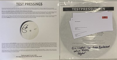 Lot 22 - ERIC CLAPTON - WHITE LABEL TEST PRESSING LPs INC ONE SIGNED