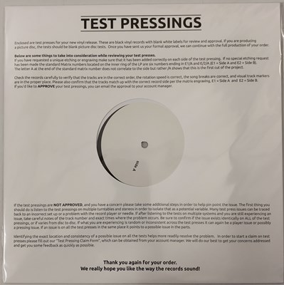 Lot 104 - THE JAM - IN THE CITY WHITE LABEL TEST PRESSING LP