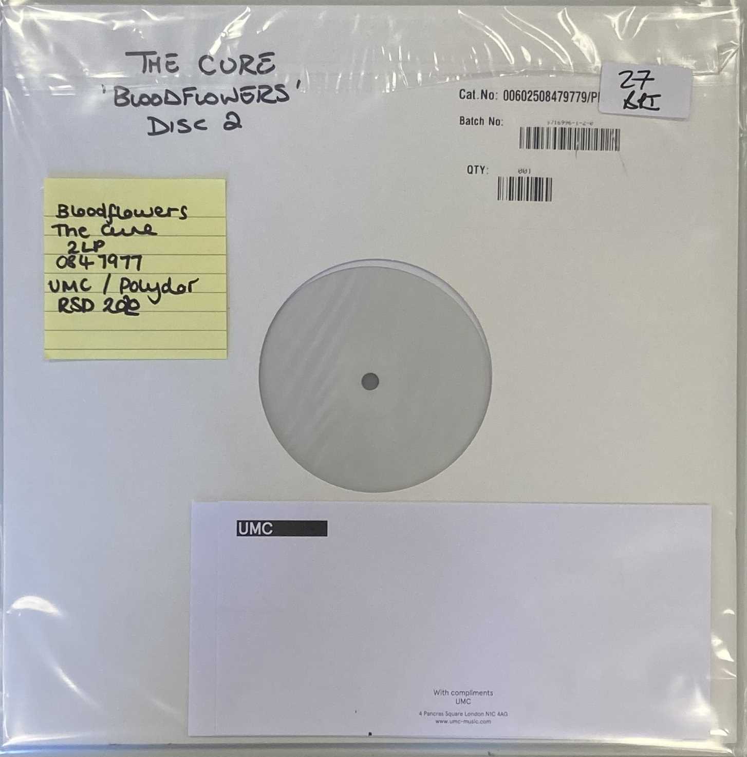 Lot 27 - THE CURE - BLOODFLOWERS LP (WHITE LABEL TEST PRESSING - FOR RSD 2020)