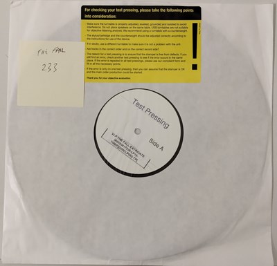 Lot 117 - THE FALL - EXTRICATE WHITE LABEL TEST PRESSING LP