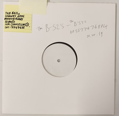 Lot 132 - THE B-52'S - THE B-52'S (ISLAND'S 60TH ANNIVERSARY EDITION) WHITE LABEL TEST PRESSING LP
