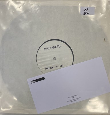 Lot 33 - THE MACCABEES - COLOUR IT IN LP (2015 WHITE LABEL TEST PRESSING)