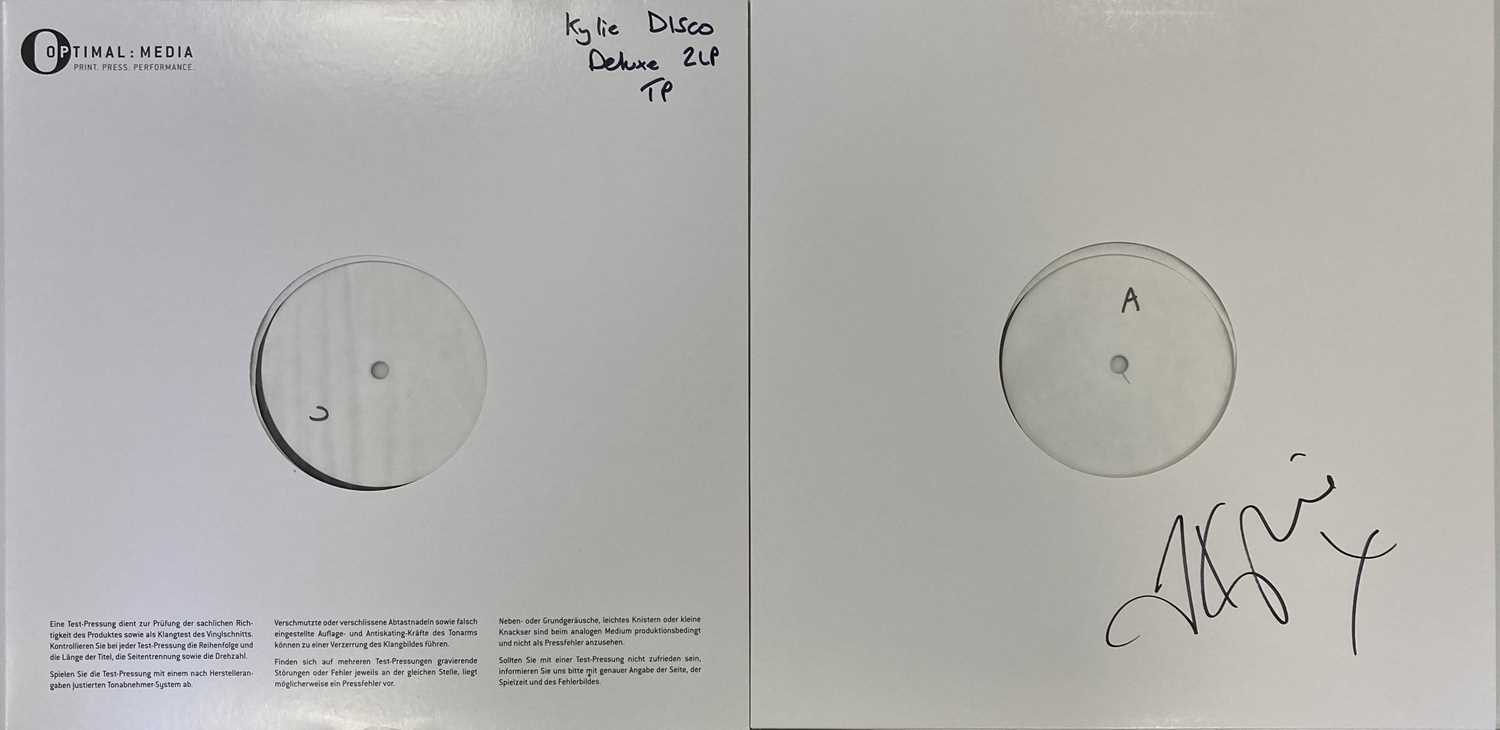 Lot 47 - KYLIE MINOGUE - DISCO LP (DELUXE DOUBLE LP WHITE LABEL TEST PRESSING -SIGNED)