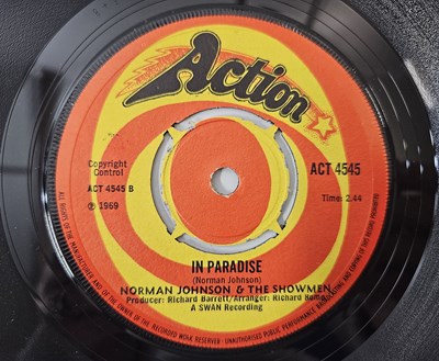 Lot 2 - NORMAN JOHNSON & THE SHOWMEN - IN PARADISE 7" (ACT 4545 - ORIGINAL PRESSING)