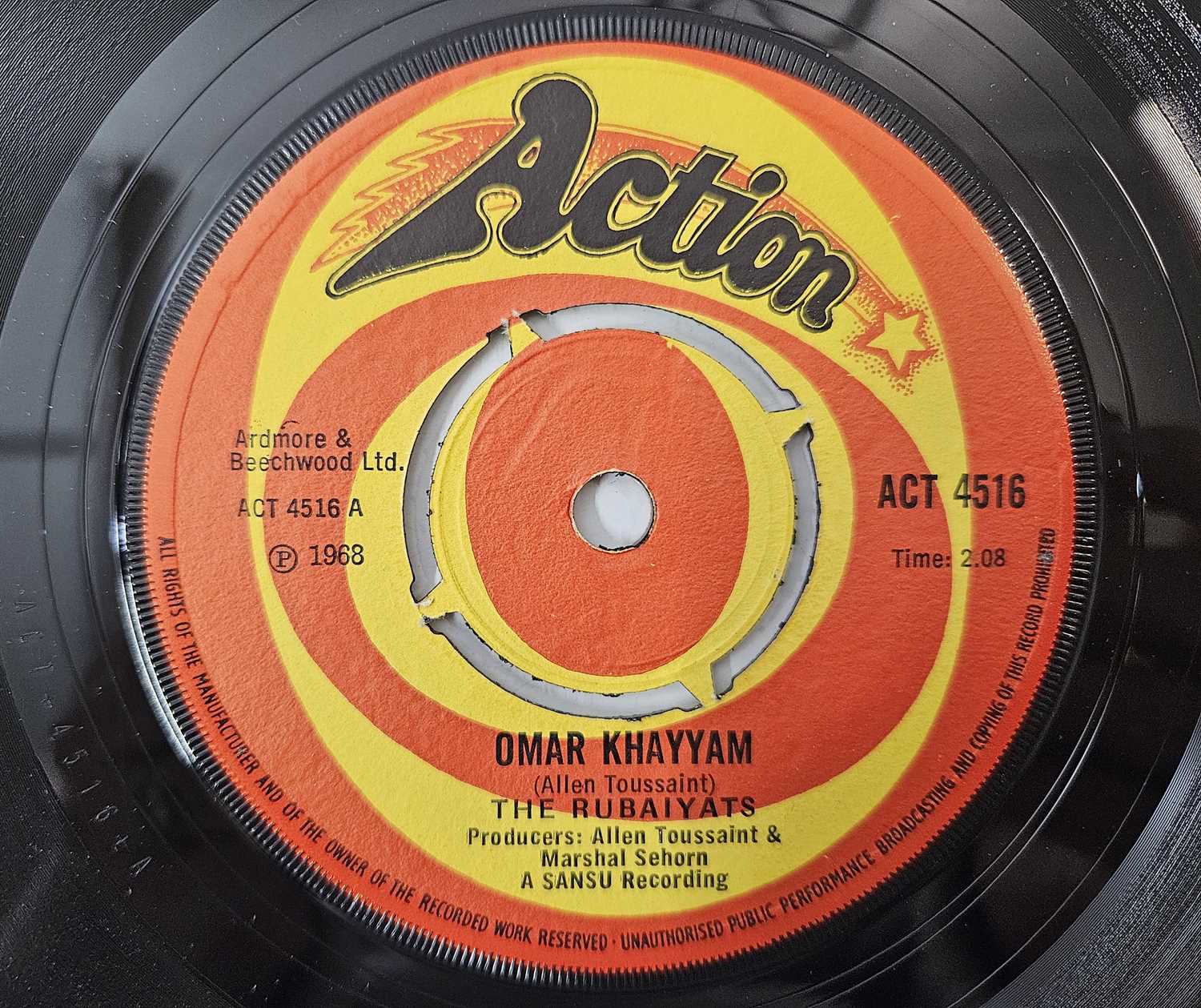Lot 4 - THE RUBAIYATS - OMAR KHAYYAM 7" (ACT 4516)
