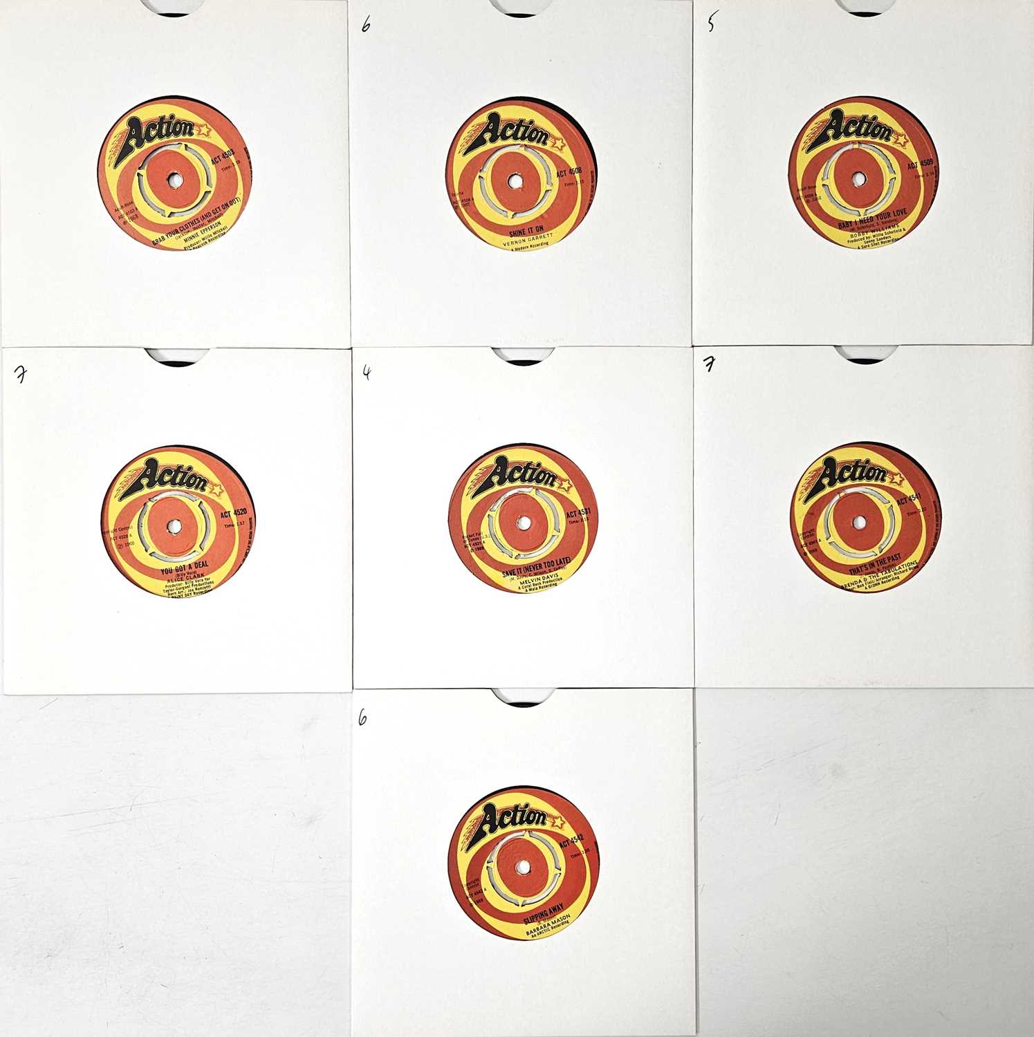 Lot 5 - ACTION - 7" RARITIES PACK