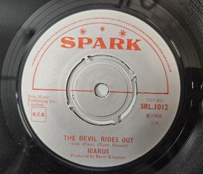 Lot 9 - ICARUS - THE DEVIL RIDES OUT 7" (SRL.1012)