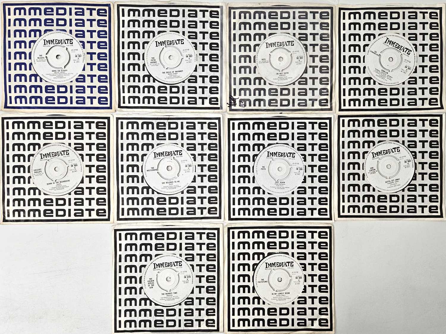 Lot 19 - IMMEDIATE (001 - 010) - 7" PACK