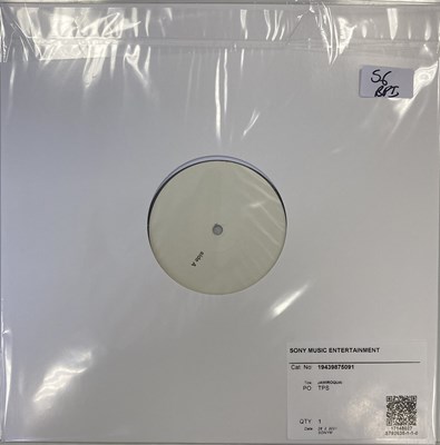 Lot 56 - JAMIROQUAI - EVERYBODY'S GOING TO THE MOON/DEEPER UNDERGROUND 12" (2021 RSD WHITE LABEL TEST PRESSING)
