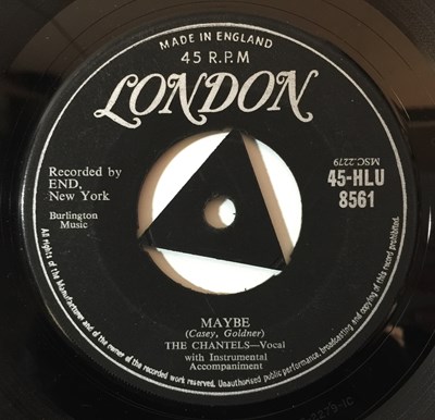 Lot 118 - THE CHANTELS - MAYBE 7'' (ORIGINAL UK LONDON RELEASE - 45-HLU 8561)