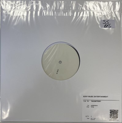 Lot 55 - JAMIROQUAI - EVERYBODY'S GOING TO THE MOON/DEEPER UNDERGROUND 12" (2021 RSD WHITE LABEL TEST PRESSING)