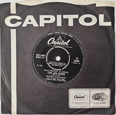 Lot 68 - PATRICE HOLLOWAY - LOVE AND DESIRE 7" (UK CAPITOL - CL 15484)