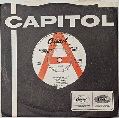 Lot 70 - BOBBY SHEEN - DR LOVE/ SWEET SWEET LOVE 7" (UK DEMO - CAPITOL - CL 15455)