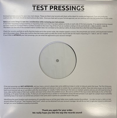 Lot 61 - DUSTY SPRINGFIELD - IN MEMPHIS LP (2018 WHITE LABEL TEST PRESSING)