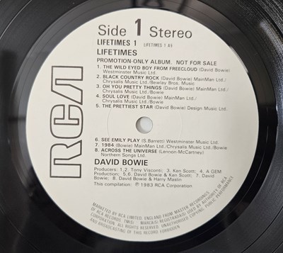 Lot 21 - DAVID BOWIE - LIFETIMES LP (LIFETIMES 1 - PROMO)