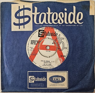 Lot 112 - JAY W KING - I'M SO AFRAID 7" (UK DEMO - STATESIDE - SS 505)