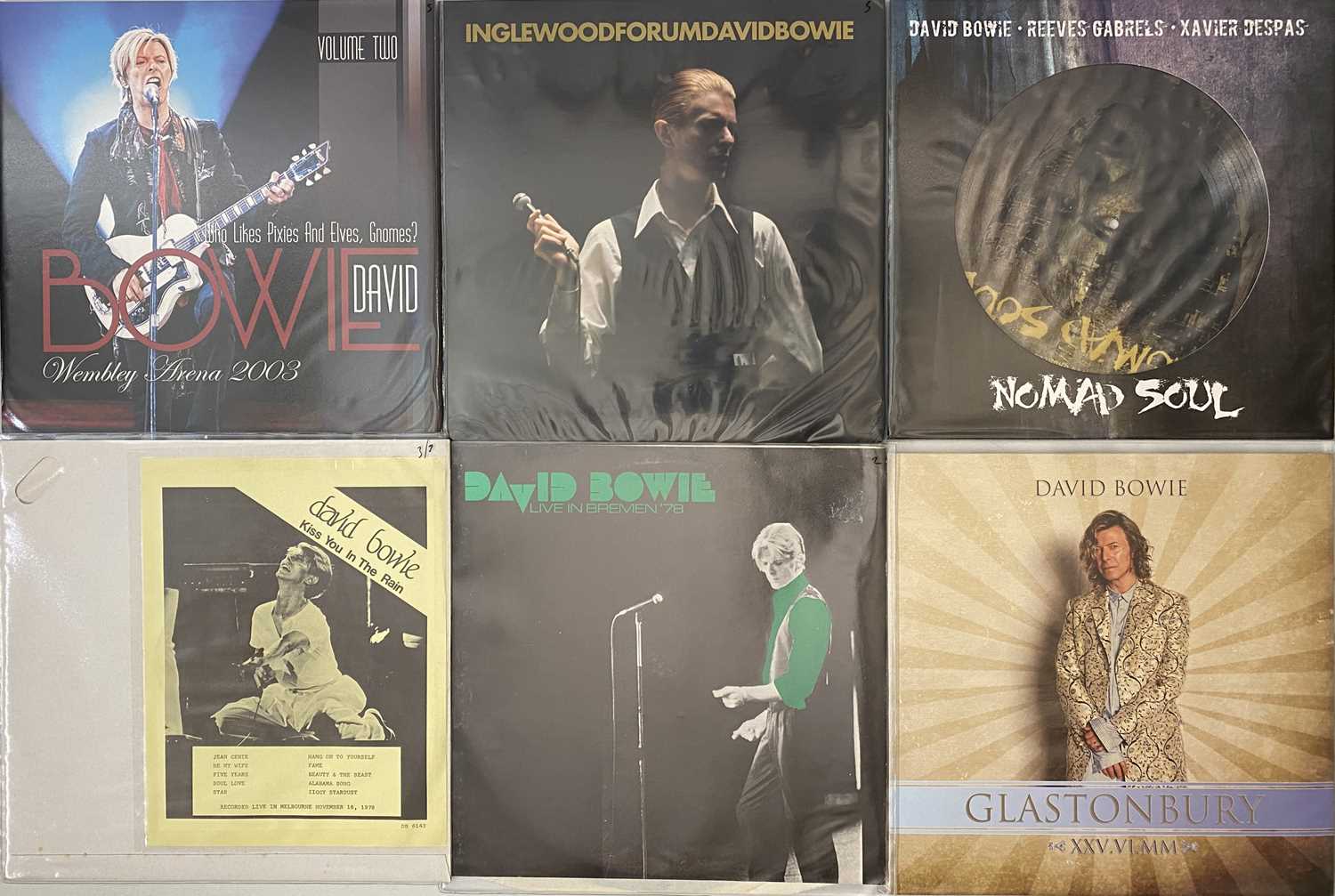 Lot 23 - DAVID BOWIE - PRIVATE PRESSINGS - LP PACK