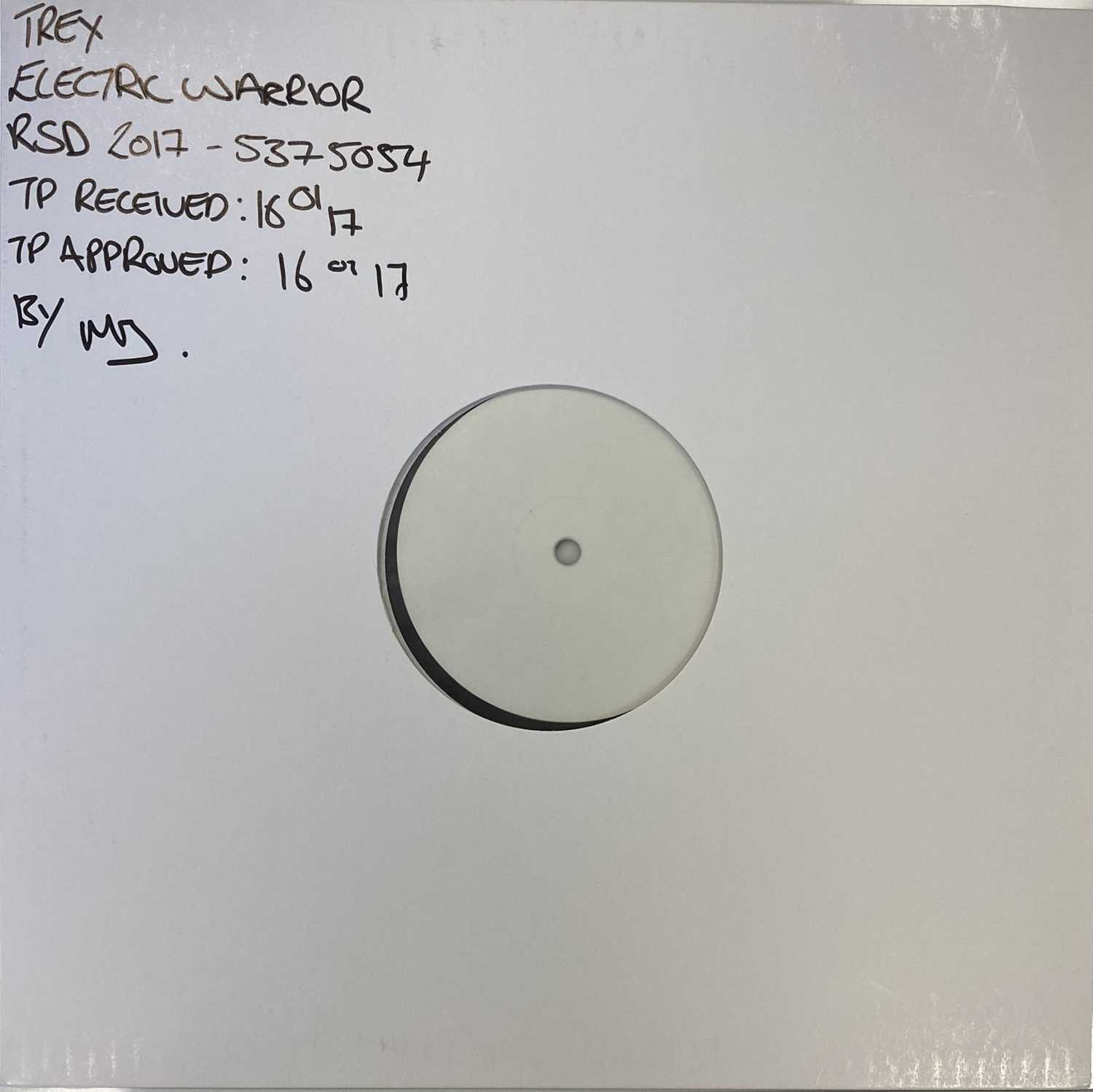 Lot 64 - T. REX - ELECTRIC WARRIOR LP (2017 WHITE LABEL TEST PRESSING FOR RSD)