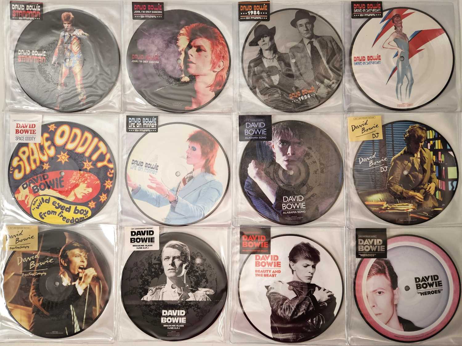 Lot 27 - DAVID BOWIE - 40TH ANNIVERSARY PICTURE DISCS (INC STARMAN) - 7" COLLECTION