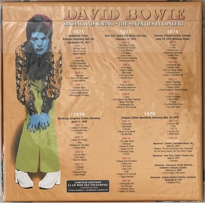 Lot 30 - DAVID BOWIE - SMILING AND WAVING - THE SEVENTIES IN CONCERT BOX SET (GFDBSAW11LP)