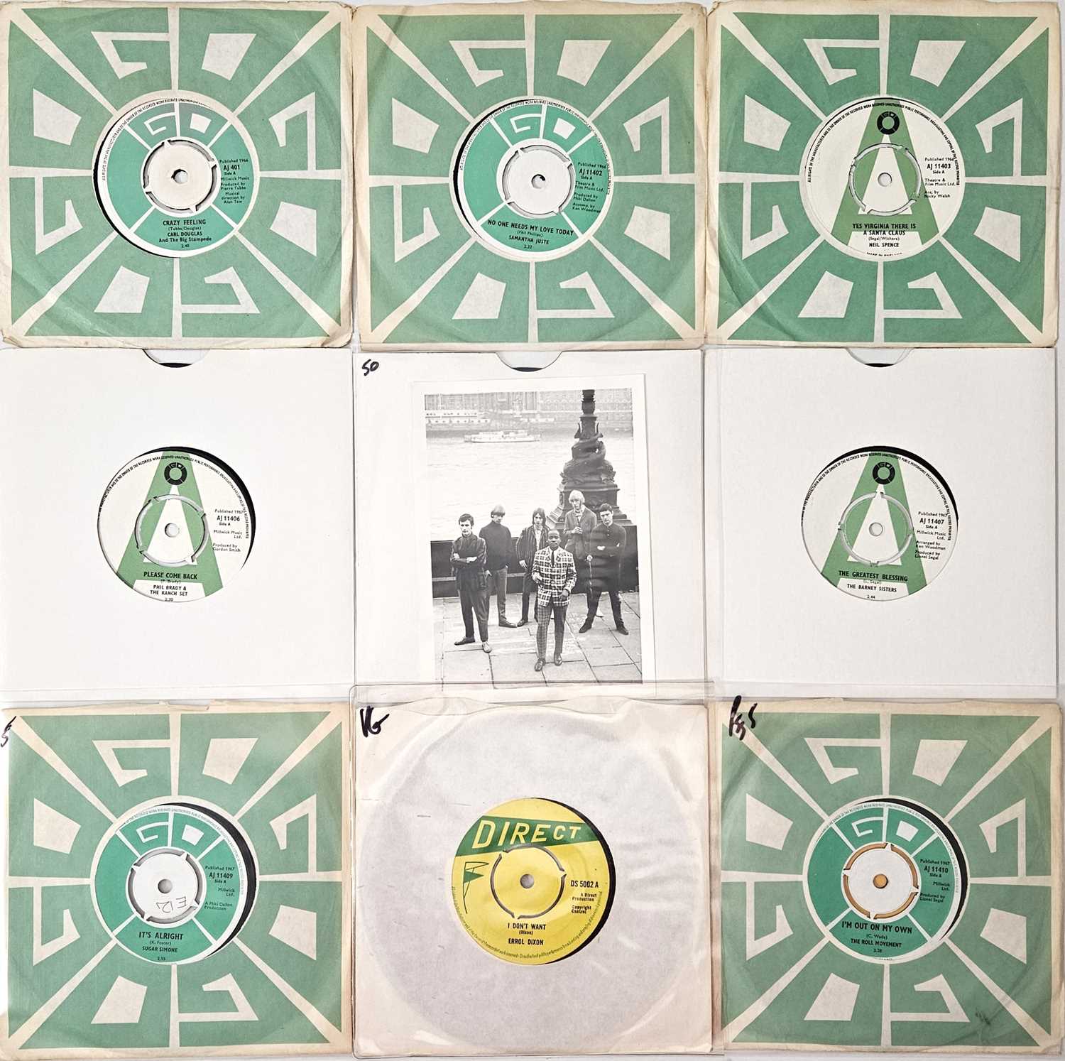 Lot 34 - GO RECORDS - SOUL/ PSYCH 7" PACK (INC DEMOS)