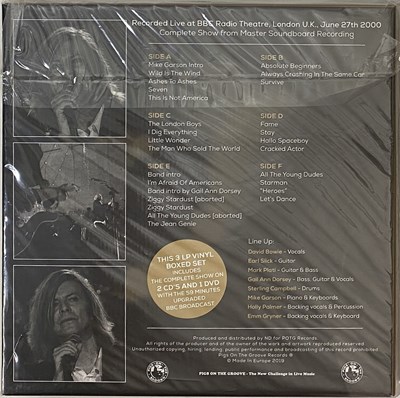 Lot 35 - DAVID BOWIE - LIVE AT THE BEEB AGAIN BOX SET (POTG B 04)