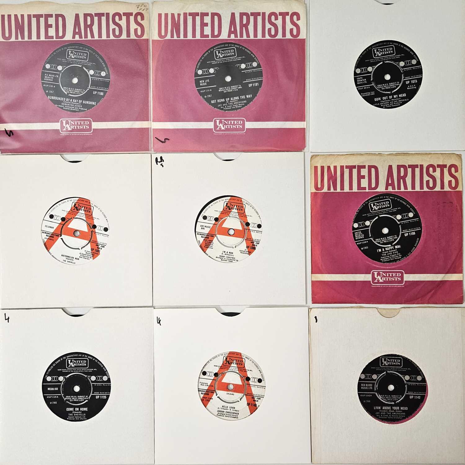 Lot 38 - UNITED ARTISTS - 7" SOUL PACK (INC DEMOS)