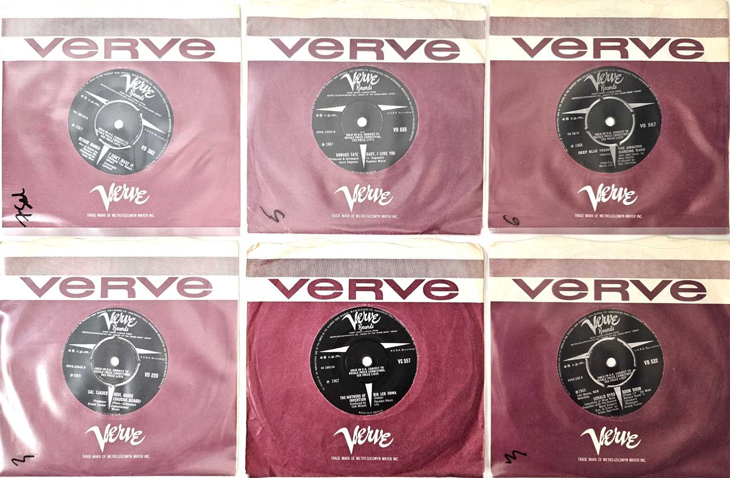 Lot 44 - VERVE RECORDS - 7" SOUL RARITIES PACK
